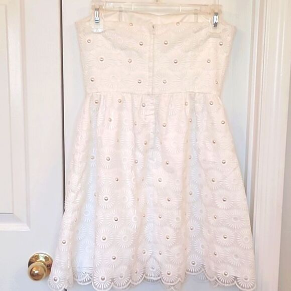 Lilly Pulitzer Payton White Cocktail Dress Size 0 - Picture 6 of 10